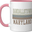 Taza Cerámica Retro Pink/White