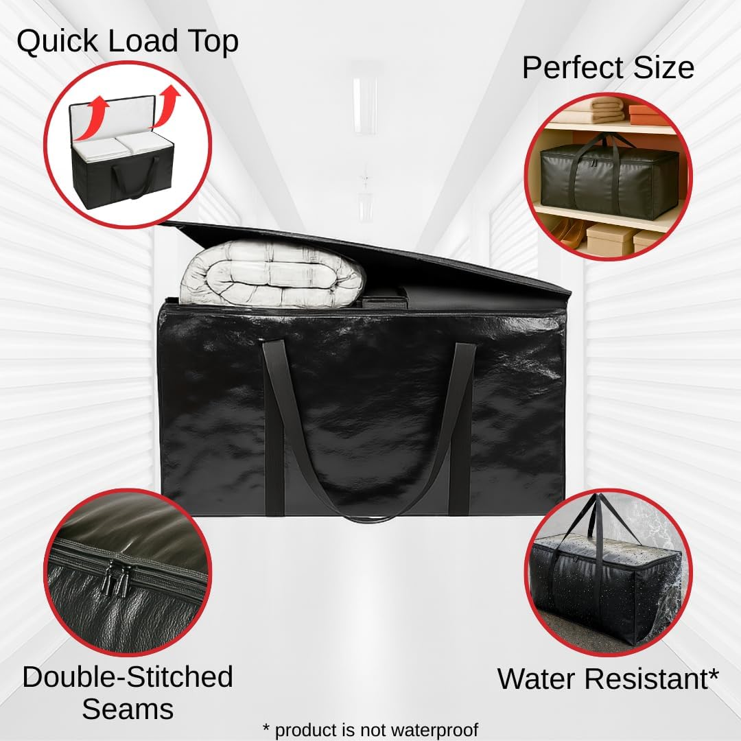 6 Pzas Bolsas Mudanza Resistentes con Cremallera y Asas