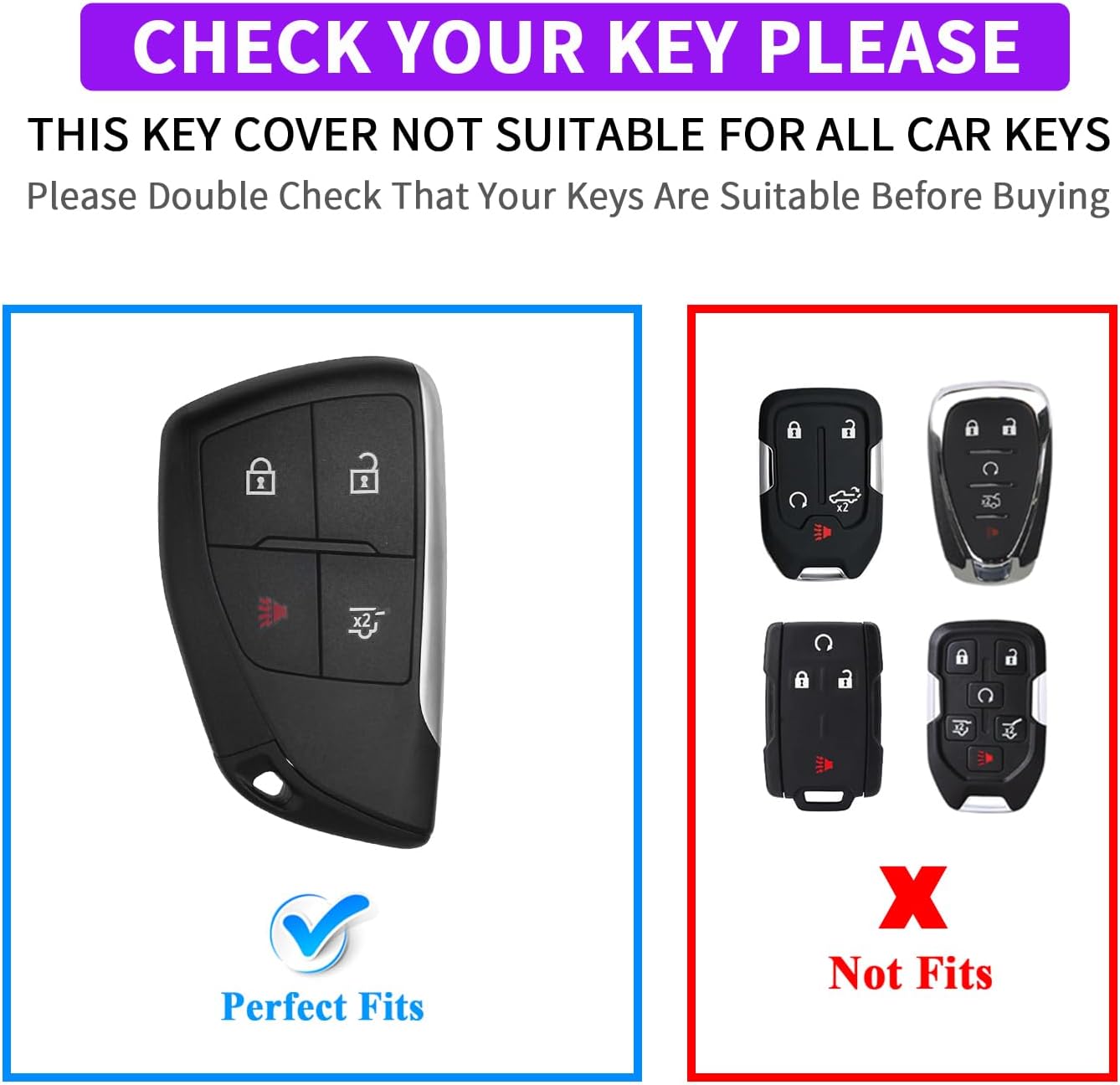 2 Pzas Funda Llavero Chevy 4 Botones Silicona Comp