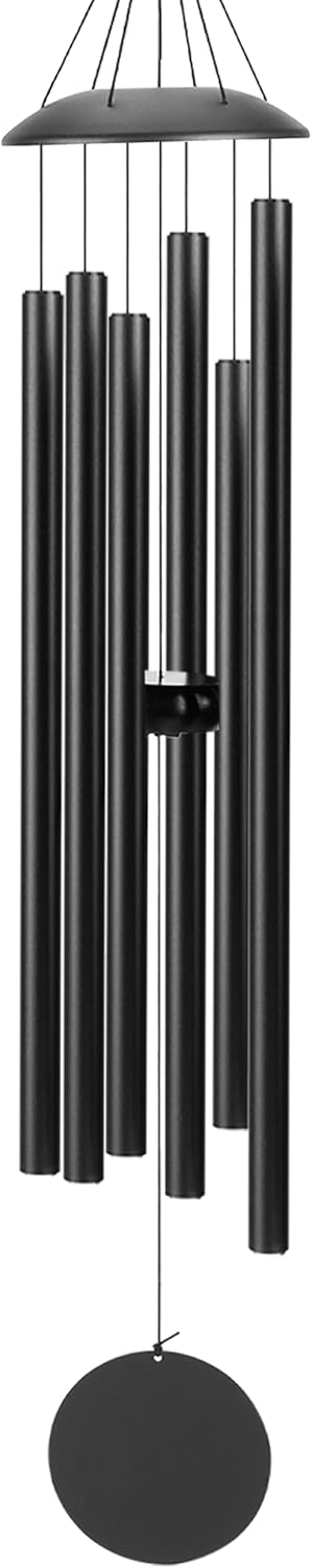 Campanillas viento aluminio 38" tono profundo negro