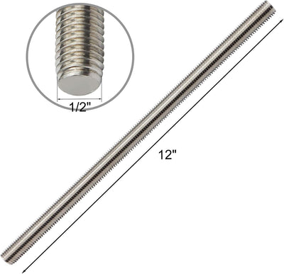 Varillas roscadas acero inox 12pulg 1/2-13 set 4