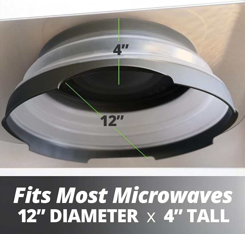 Tapa magnética microondas 12" sin BPA plegable