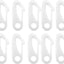 10 Clips Nailon para Asta Bandera Ganchos Presión