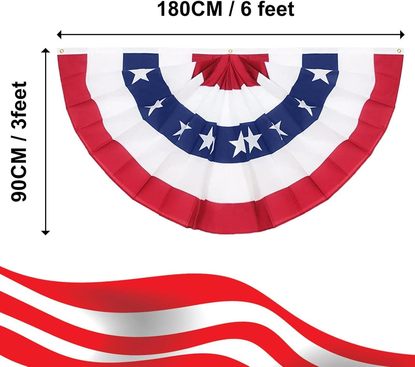 3 Banderas Americanas 3x6ft Estrellas Rayas 4 Julio