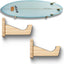 Soporte pared tabla surf bambú exhibición longboard