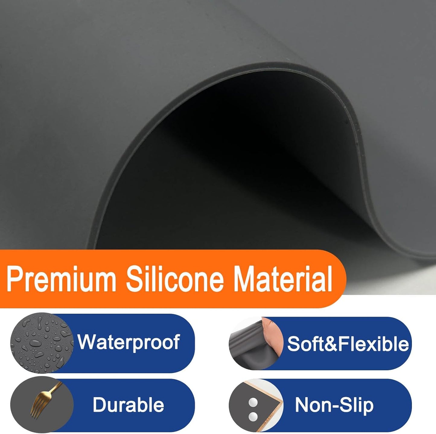 Tapete silicona cocina 47x23pulg antiderrap