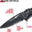 Cuchillo táctico plegable TF-705 hoja semidiente 4.5pulg