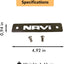 Placa frontal motocicleta Honda Navi Negro