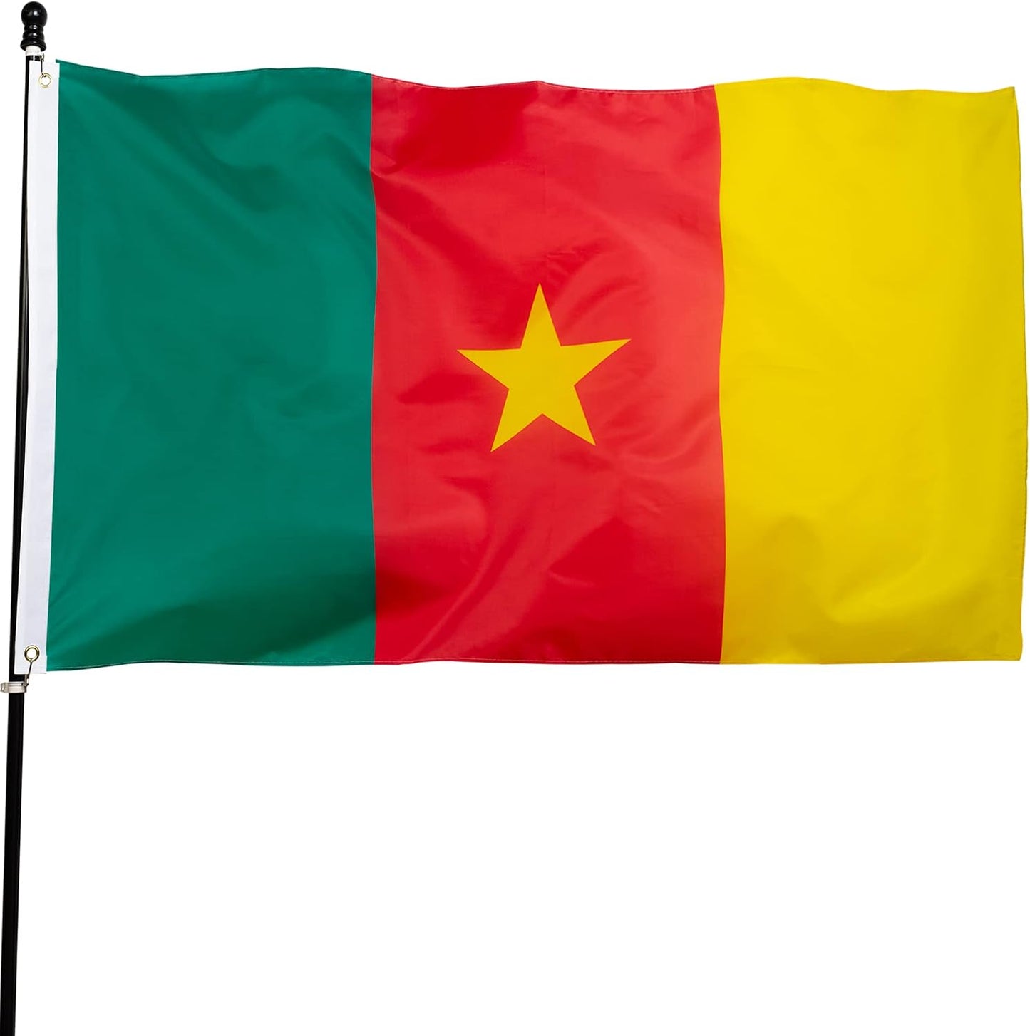 Bandera Camerún 3x5ft poliéster resistente