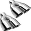 Punta escape doble 2.5" acero inox 2 pack