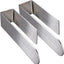 Toallero autoadhesivo acero inox 2 pzas color plateado