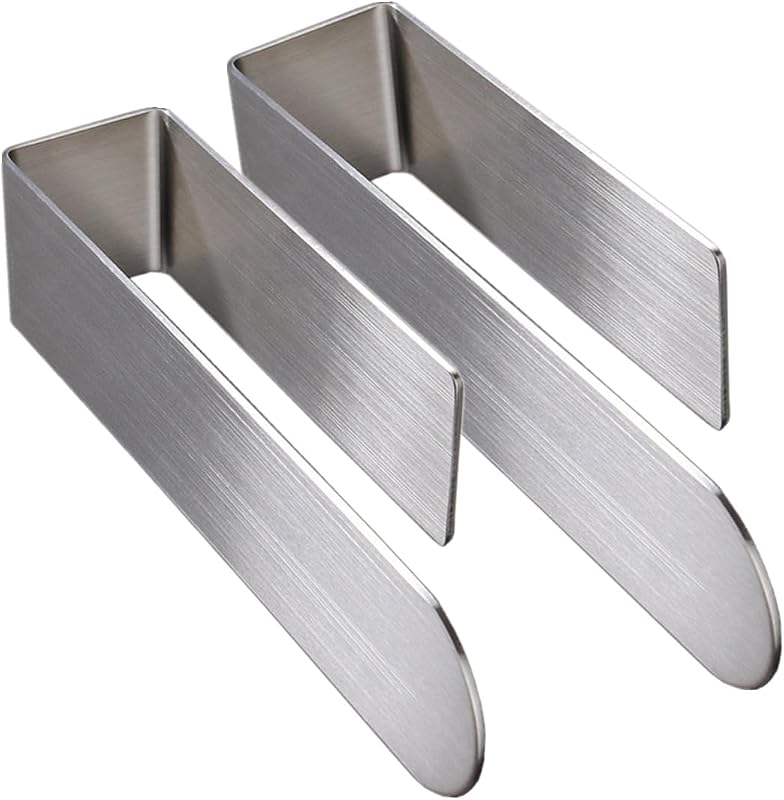 Toallero autoadhesivo acero inox 2 pzas color plateado