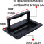 Anillo elevador acero inox negro con s de montaje set 2