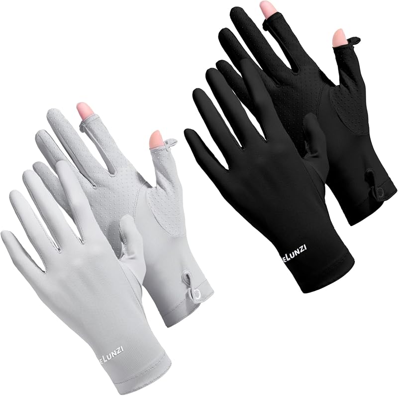 2 Pzas Guantes UV Pantalla Táctil Antideslizantes Verano