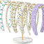 Soporte diadema metal dorado almacenamiento accesorios