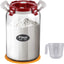 Recipiente vidrio 2.5gal con tapa hermética asa