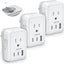 Adaptador viaje EE.UU. a Japón 3 clavijas 2 salidas 3 USB C