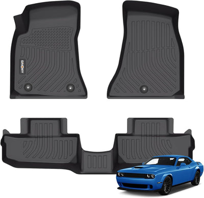 Tapete Dodge Challenger RWD 15-23 antiderrap negro