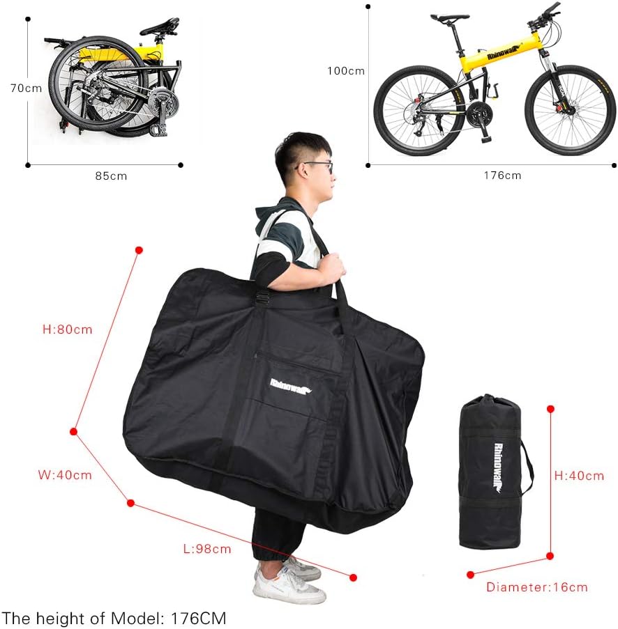 Bolsa transporte bicicleta plegable 26" 700C