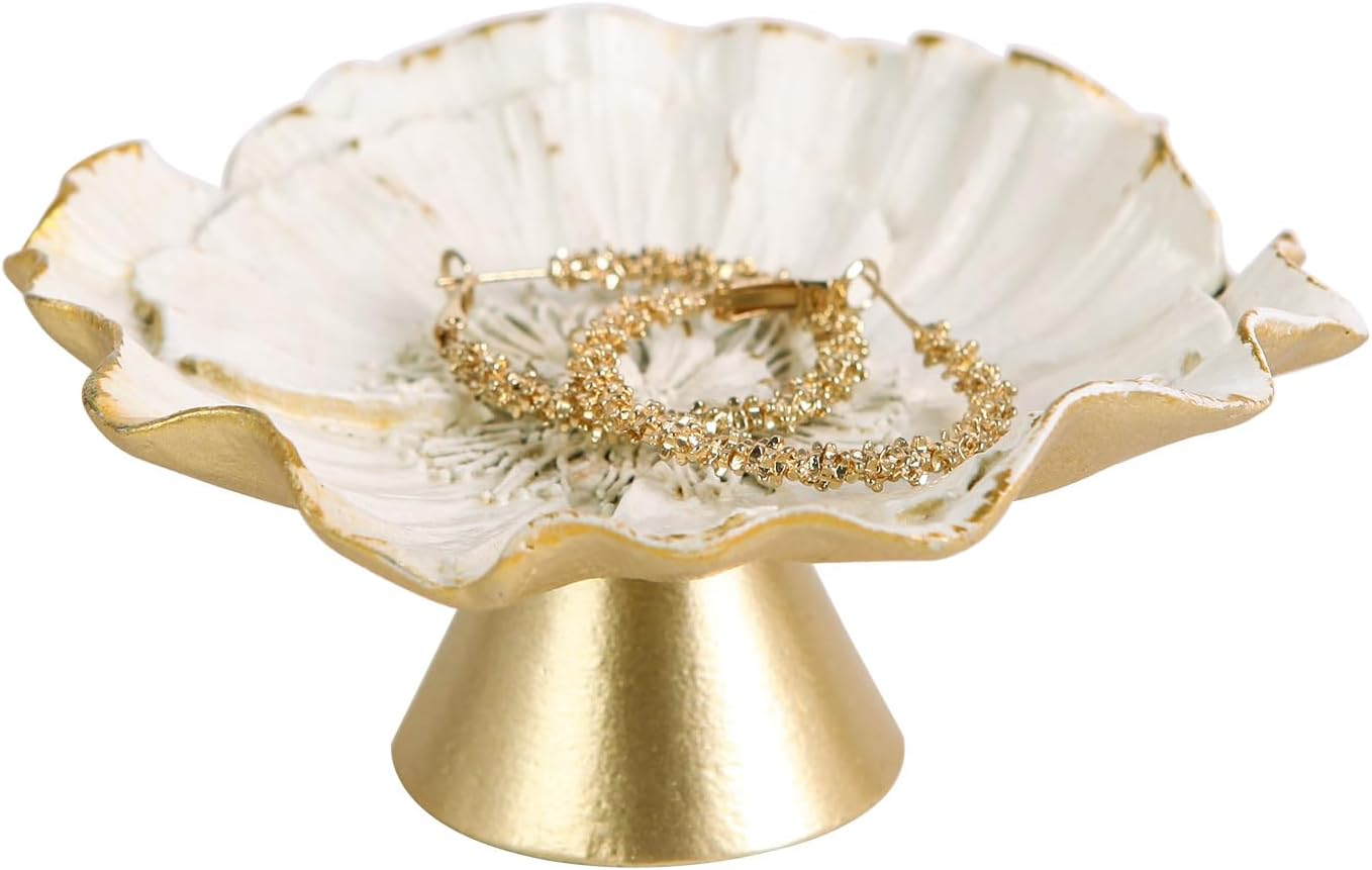 Bandeja flor metal vintage para joyas y regalo mujer