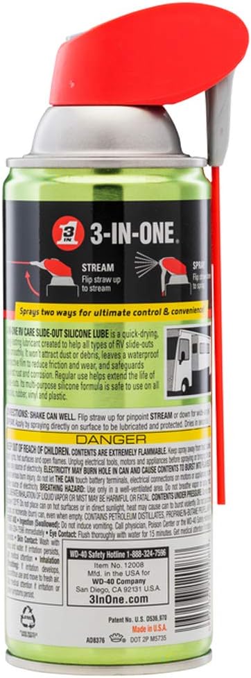 Lubricante silicona spray 2 vías 11oz set 6