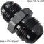 Adaptador 12AN a 10AN aluminio negro set 2