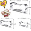 Set cortadores galletas hueso perro acero inox