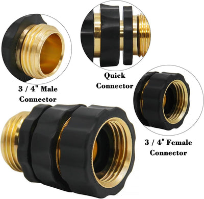 Accesorios conector rápido manguera 3/4pulg juego macho y hembra