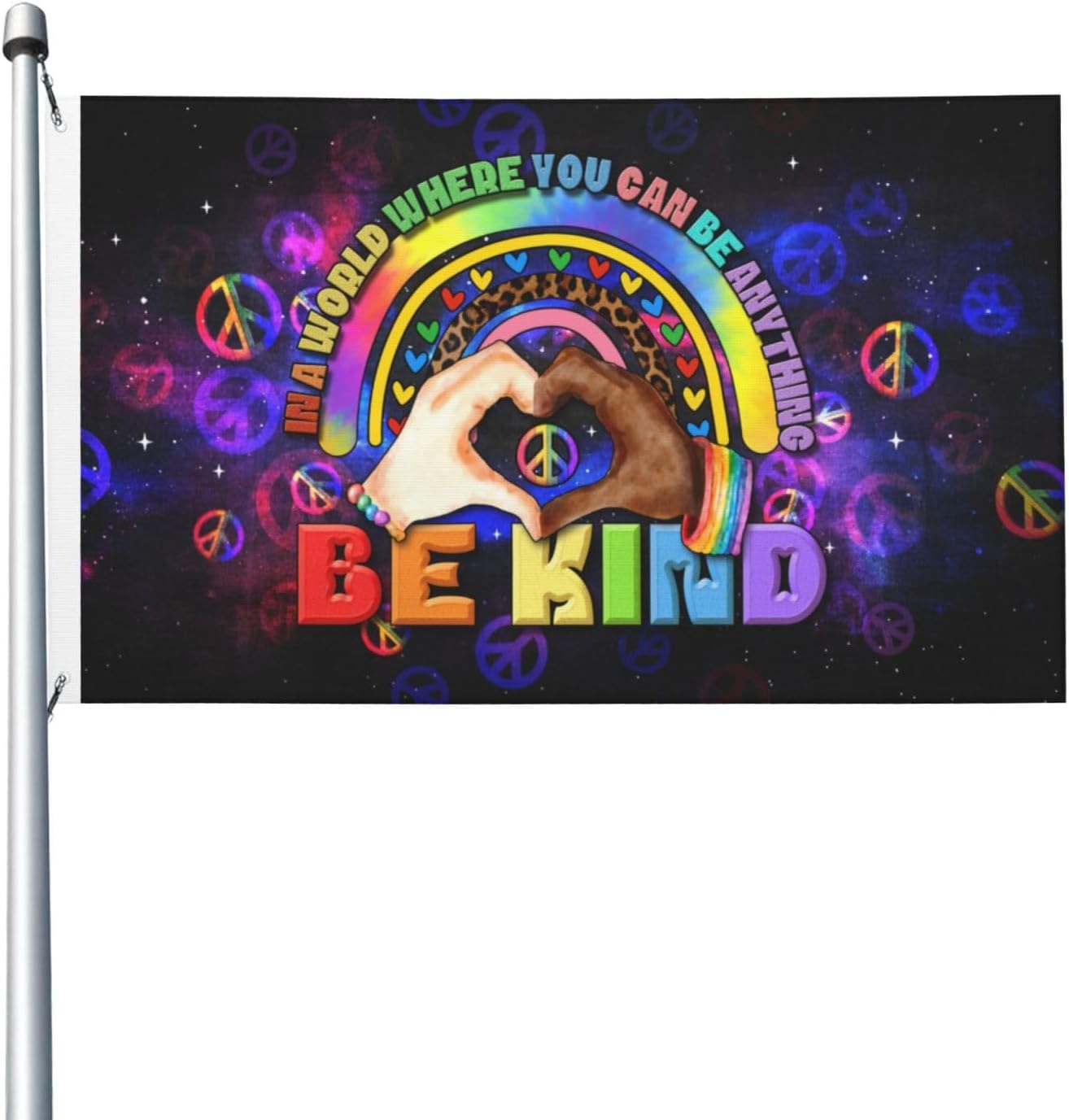 Bandera Be Kind 3x5ft In A World Where You Can Be Anything