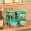 Cajones organiz. plástico para almacenar alimentos cocina
