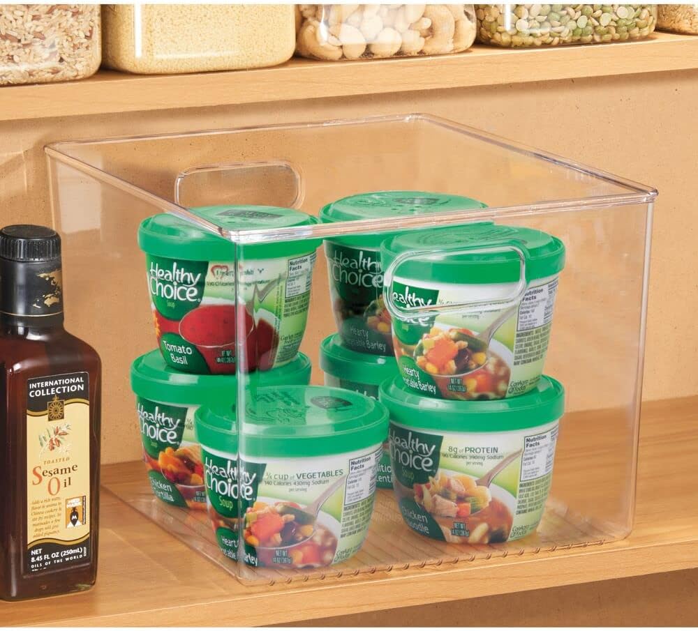 Cajones organiz. plástico para almacenar alimentos cocina
