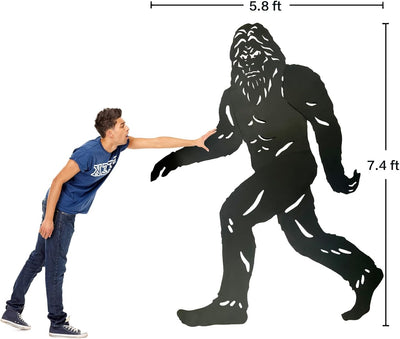 Estatua Bigfoot metal para exteriores jardín