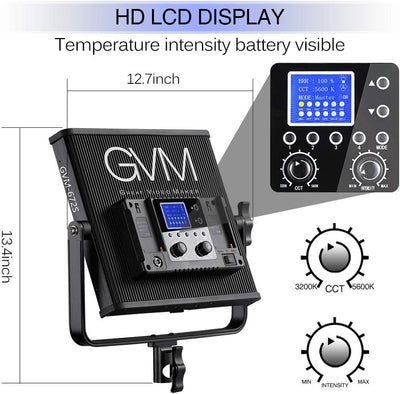Panel luz LED bicolor 3200K-5600K estudio set 3