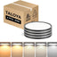 Lámpara techo LED empotrado 12pulg set 4 negras dormitorio cocina