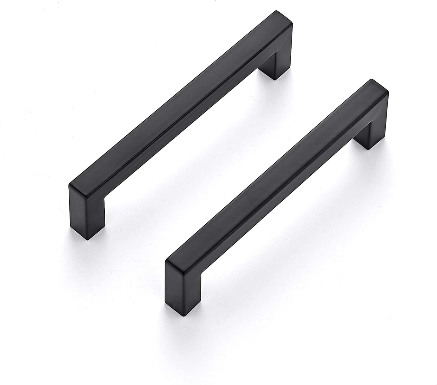 30 Manijas cocina cuadradas negro mate 5pulg