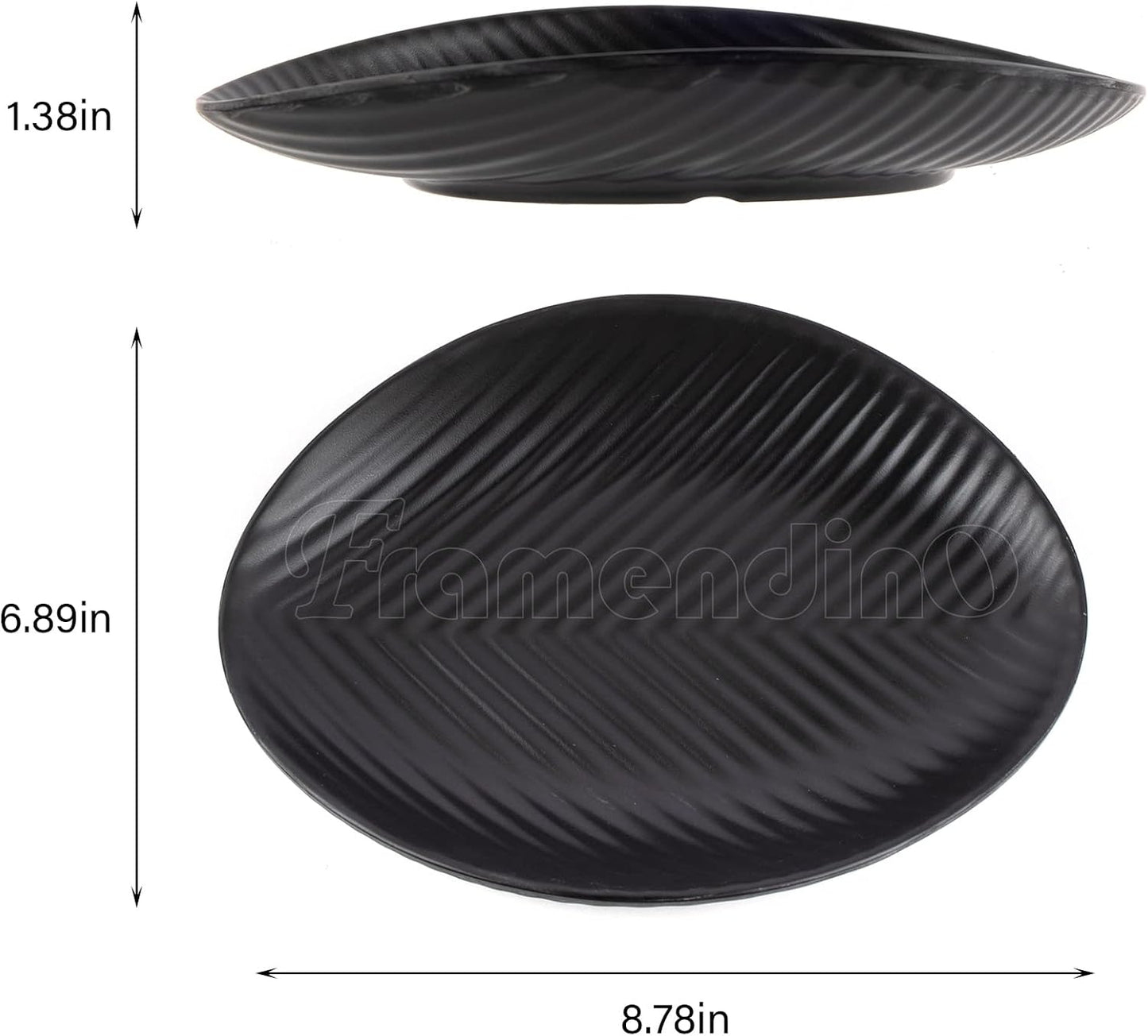 Bandeja melamina A5 organiz. joyas anillos rayas negras