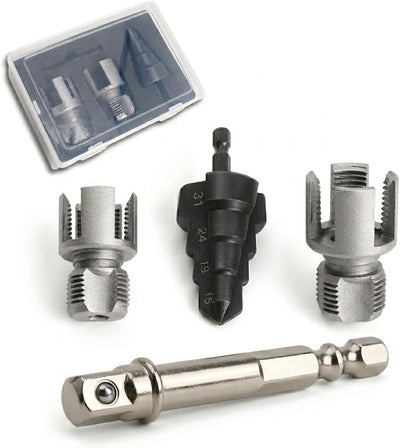 Kit enhebrador tubo PVC roscado con adaptador 2.6pulg