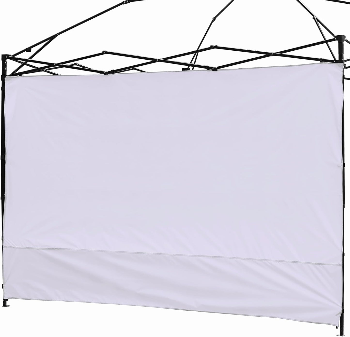 Toldo solar impermeable 10x10ft pack 1 pared lateral blanca