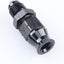 Adaptador compresión aluminio 1/4 macho negro