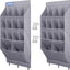 Pack 2 organizadores zapatos puerta 24 bolsillos 6 ganchos