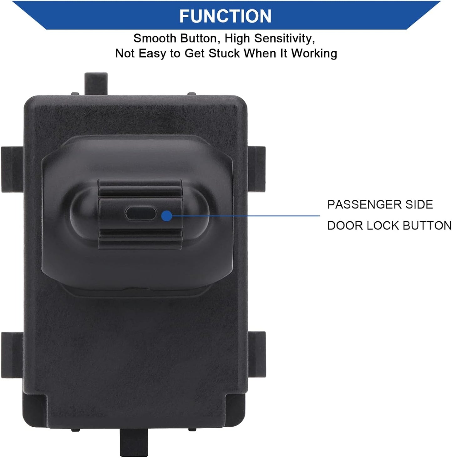 Interruptor bloqueo puerta botón derecho compatib. Dodge Ram
