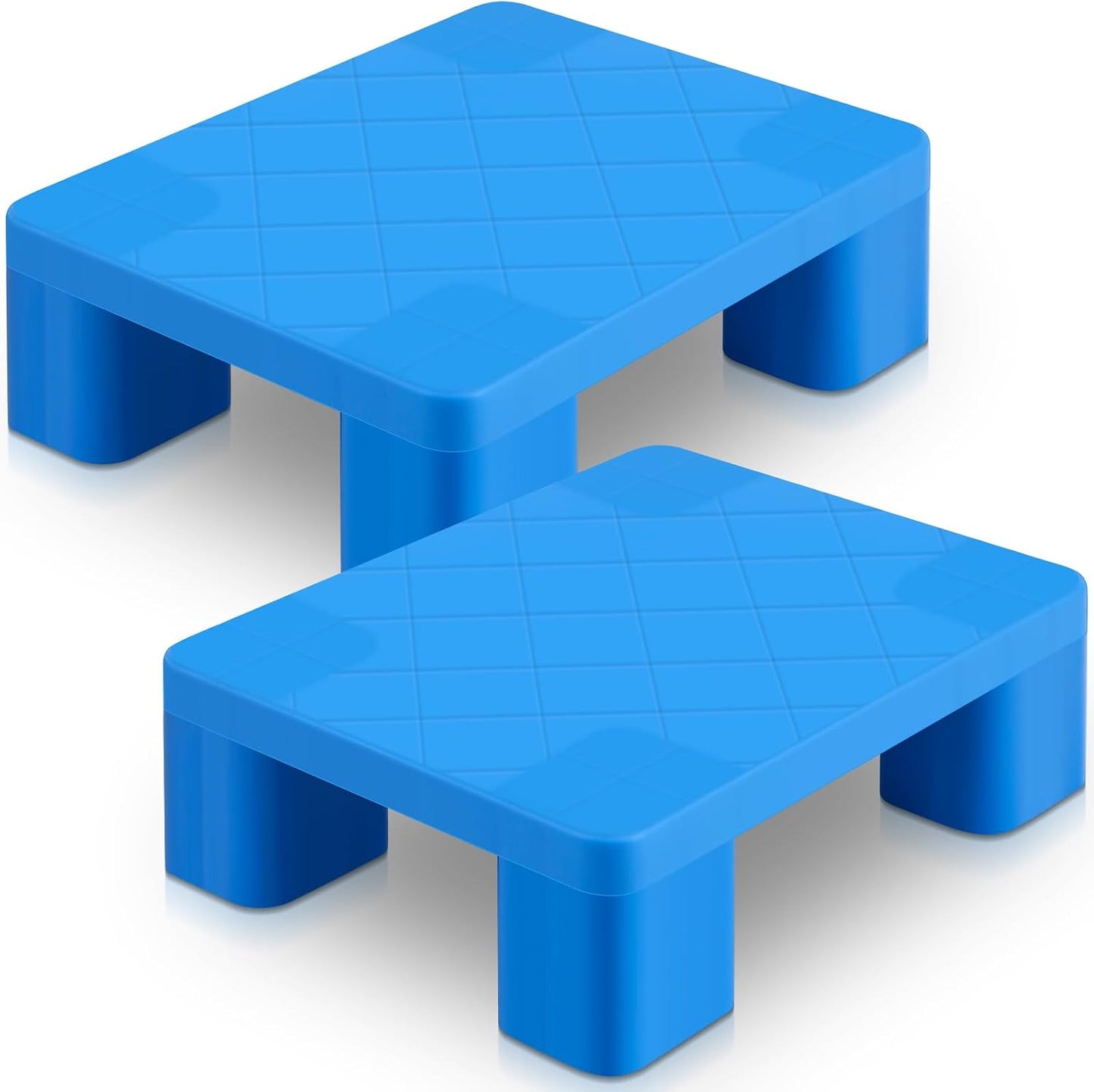 2 Palés Plástico Impermeable Almohadilla Sótano