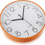 Reloj pared redondo 9pulg números arábigos color naranja