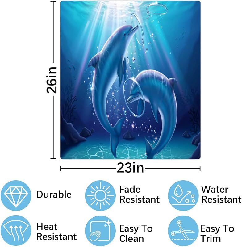 Funda magnética lavavajillas diseño delfín 23x26"