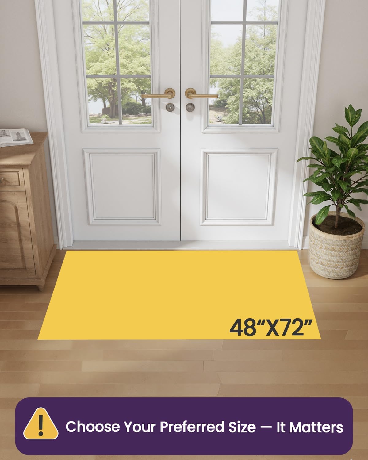 Tapete antiderrap puerta 4x6" lavable gris guijarro