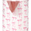 Cesta lavandería con lazo rosa impermeable plegable
