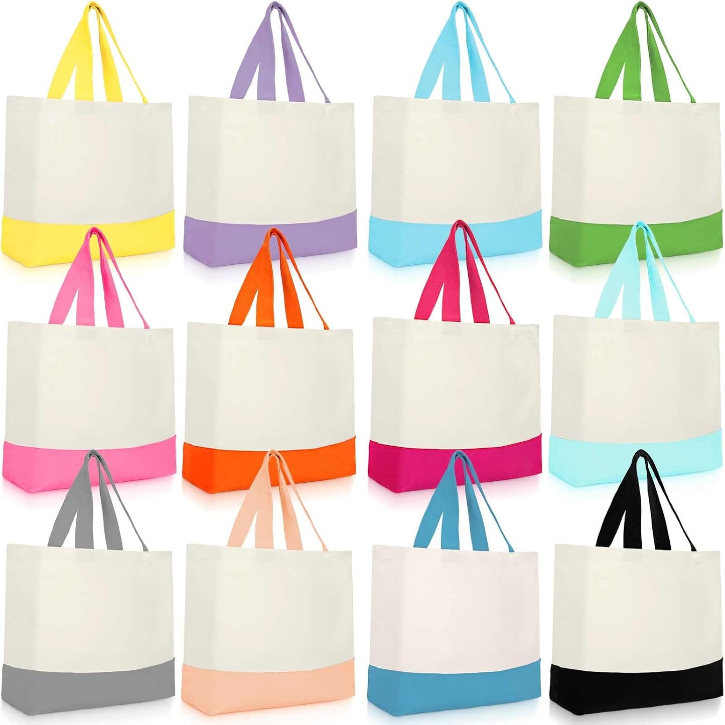 Bolsas lona 18.5x15" reutiliz. para compras