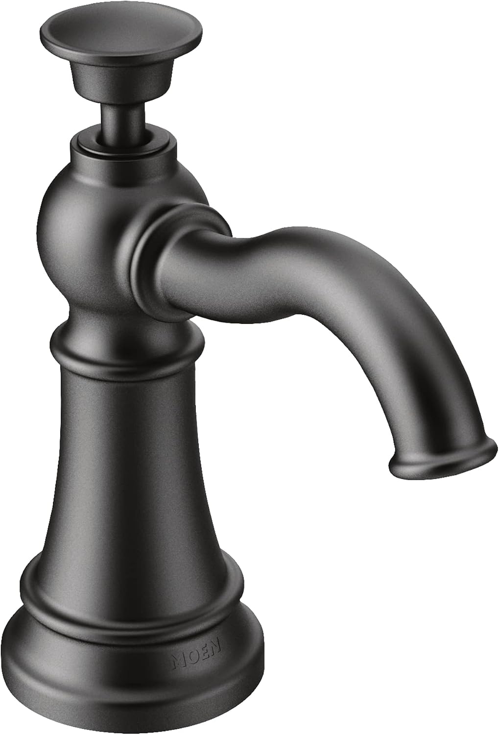 Dispensador jabón fregadero cocina negro mate