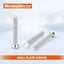 Tornillos placa pared ranura fresada #6-32 x1 50uds