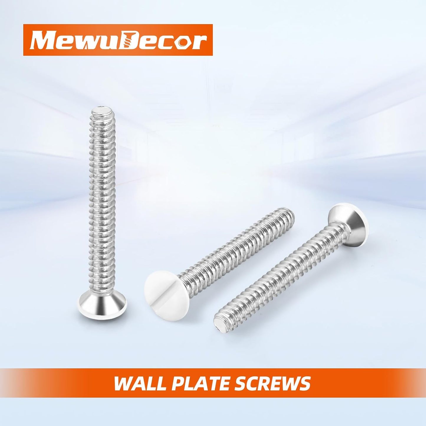 Tornillos placa pared ranura fresada #6-32 x1 50uds